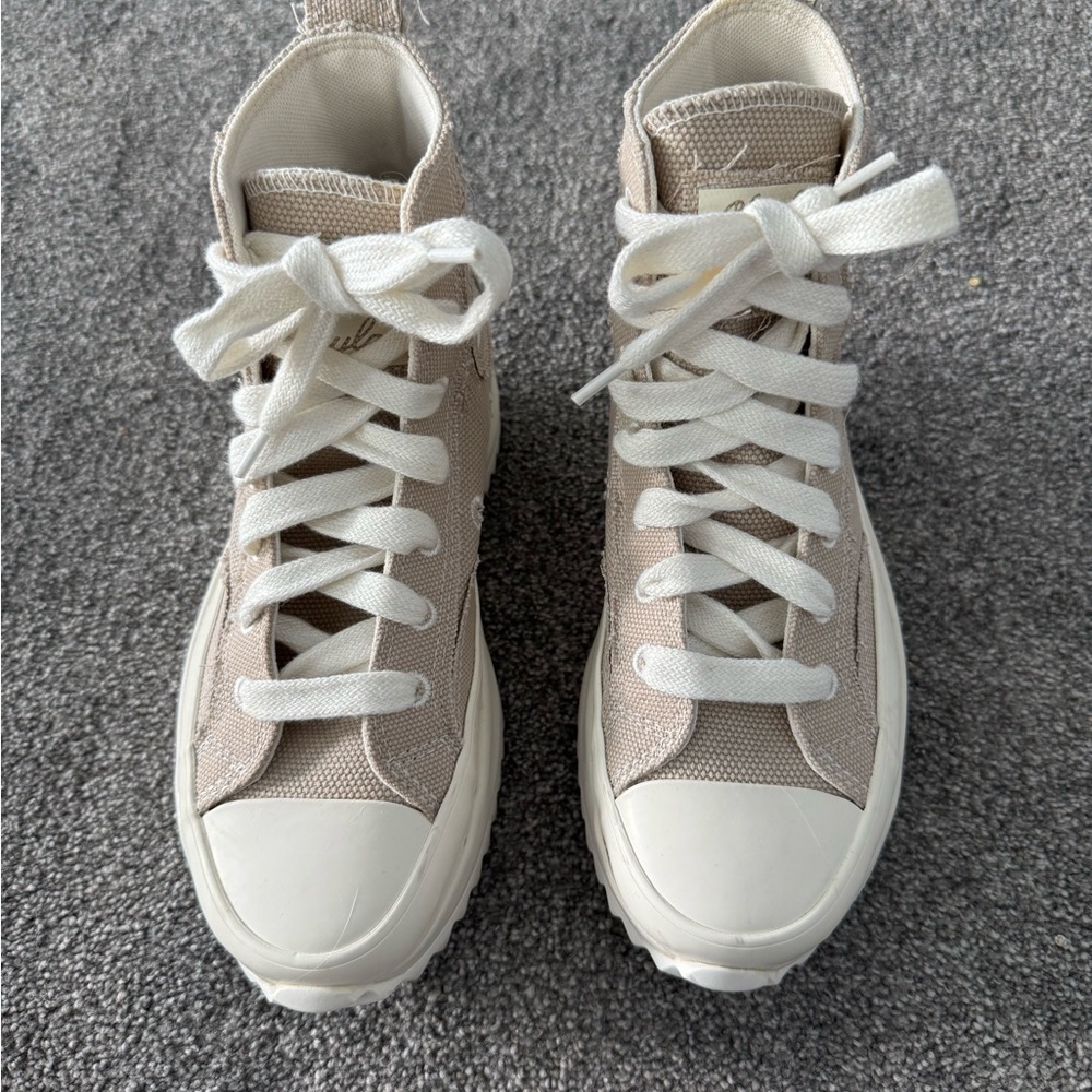 Chuck Taylor Converse All Stars High-Top Platform Sneakers Size 6.5 - Picture 3 of 13